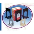 thumbnail image 2 of Charles Leonard Bookends, 5 Inch Steel, Black, 1 Pair (87510), 2 of 2