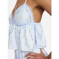 thumbnail image 4 of No Boundaries Satin Cami and Shorts Sleep Set, 2-Piece, Women's XS-XXL, 4 of 5