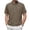(Collar)Army Green, variant on Coorders George Men's Knit Round-Neck Shirt with Short Sleeve, Fashion Solid Button Tee for Summer with Pocket,Black,M