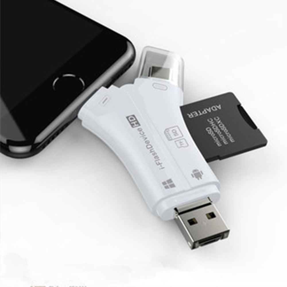4 In 1 Multi-function SD Card Reader, Easy To Manage Data Amp, for Multiple  Devices BLACK 