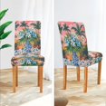 thumbnail image 3 of Yayeee 2 Pack Dining Chair Covers Stretch Parson Chairs Slipcovers Seat Protector, Blue Flowers, 3 of 6