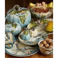 thumbnail image 5 of Harvest Gatherings 14 oz. Ceramic Fall Mugs Set of 4 Blue White Pumpkin Coffee Cups Rustic Autumn Drinkware for Tea Cocoa or Cider Thanksgiving Decor Farmhouse Kitchen Host Gift, 5 of 7
