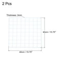 thumbnail image 2 of Uxcell 16"x16" Wire Grid Panel, 2 Pack Wall Grid Panels Board Photo Display Decor Hanging Organizer, White, 2 of 5