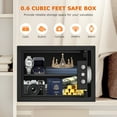 thumbnail image 3 of Bonsaii 0.6 Cubic Feet Safe Box Electronic Digital Security Money Documents Safe with Removable Shelf for Home Office Hotel, 3 of 9