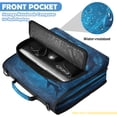thumbnail image 6 of Zipper Binder with Shoulder Strap 2 inch 3 Ring Waterproof File Folder Organizer Bag 500 Sheet Sharks Are Swimming, 6 of 8