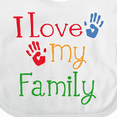 thumbnail image 4 of Inktastic I Love My Family Boys or Girls Baby Bib, 4 of 4