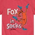thumbnail image 3 of Dr. Seuss - Fox In Sox Book Cover  - Toddler & Youth Short Sleeve Graphic T-Shirt, 3 of 6