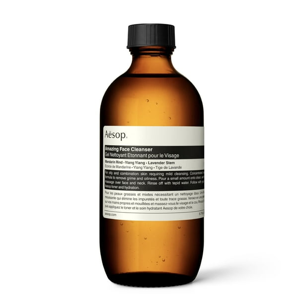 Limpiador Aesop Amazing Face que no reseca con cáscara de mandarina, 200 ml