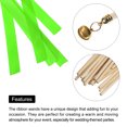 thumbnail image 4 of Uxcell 30Pcs Wedding Party Ribbon Streamers Sticks for Wedding Party Celebration Shiny Green, 4 of 5