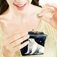 thumbnail image 7 of Polar Bear Elegant Microfiber Coin Purse with Zinc Alloy Jaws and Compact Size 4.3x4.7 inch/11x12 cm, 7 of 7