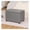24" Slate Gray Faux Leather, variant on 32-Inch Storage Ottoman ,Foot Stool Ottoman with Storage, Faux Leather Upholstered Foot Rest Seat with Safety Hinge,Wood Legs Stool for Living Room, Bedroom,Entryway, Slate Gray