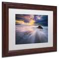 thumbnail image 3 of Trademark Fine Art "Ocean Painting" Canvas Art by Mathieu Rivrin, White Matte, Wood Frame, 3 of 4