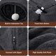 thumbnail image 5 of Cama túnel para gatos interior, juguete tipo donut, cueva redonda para escondite, gris oscuro, 5 of 8