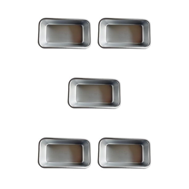 Cateissary Molde de aluminio para pasteles, cajas antiadherentes para tostadas, molde reutilizable, moldes para pan, moldes DIY para el hogar, Type2 NO2