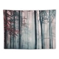 thumbnail image 5 of PRATYUS  Forest Tapestry, Autumn Season Mystic Foggy Fall Nature and Enchanted Woods Wild Trees Print, Wall Hanging for Bedroom Living Room Dorm Decor,Multi Size Painting, 5 of 6
