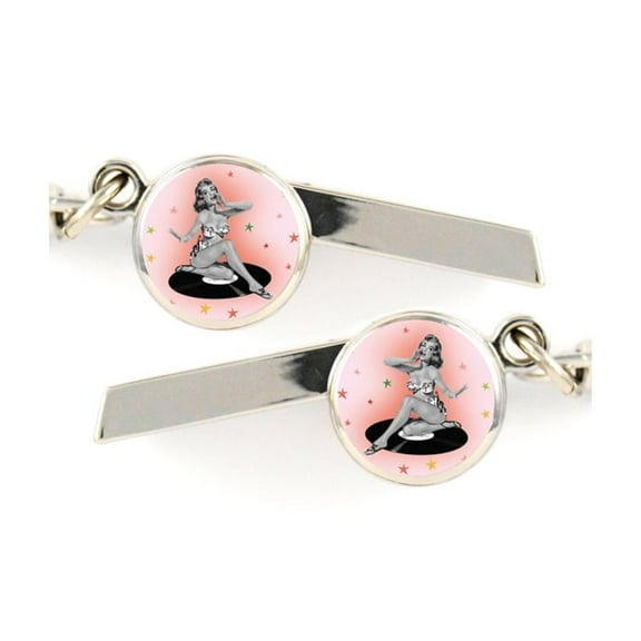 Pinup Safety Whistle Keychain