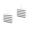 thumbnail image 3 of FRCOLOR 2pcs Multi-layer Pants Hanger Multifunctional Trousers Jeans Hanger for Wardrobe, 3 of 8