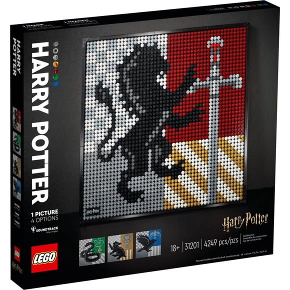 Set LEGO ART Harry Potter Hogwarts Crests 31201