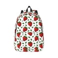thumbnail image 2 of Rocae Strawberry for Durable Canvas Backpack Leisure Large Bag Travel Rucksack Multi-function Backpack, 2 of 8