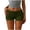 *Army Green, variant on Women’s Low Rise Elastic Waist Shorts,Casual Short Shorts for Summer White,Women's Plus XXL
