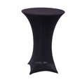 thumbnail image 1 of MasteelfCA 4 Leg Cocktail Bar Table Cover Tablecloth Wedding Party Event Decorations (Black), 1 of 8