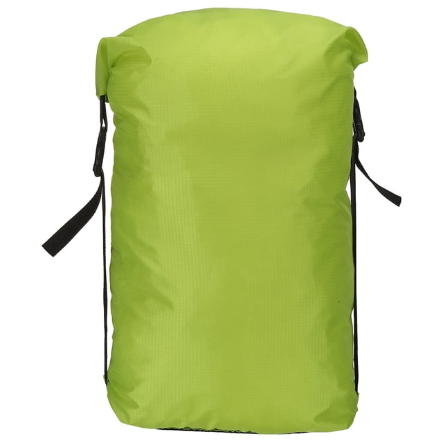 Unique Bargains Sac de Compression, Sac de Couchage Imperméable Taille G pour la Randonnée, Jaune Vert