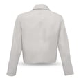 thumbnail image 3 of Blazer Estilo Camisero con Botones Forrados Blanco Chica, 3 of 4