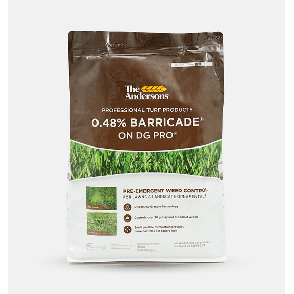 The Andersons Barricade Professional-Grade Granular Pre-Emergent Weed Control - Covers up to 5,800 sq ft (18 lb)