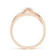 thumbnail image 2 of ANGARA Natural 0.09 Ct. Diamond Solitaire Ring in 14K Rose Gold for Women (Ring Size: 7.5), 2 of 8