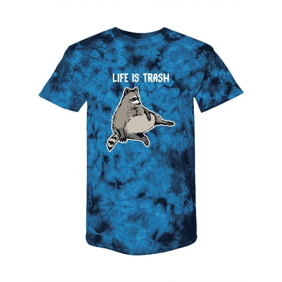 Life Is Trash Tie Dye Crystal Men -Smartprints Designs, Male Small