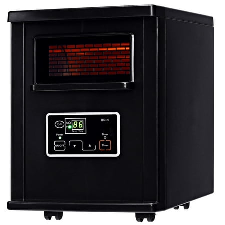 Costway 1500W Electric Portable Infrared Quartz Space Heater Remote