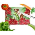 thumbnail image 2 of Caroline's Treasures Smooth Fox Terrier Poinsettas Glass Cutting Board Large, 2 of 2