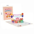 thumbnail image 3 of Kezqiaxn Happy Birthday Card, Birthday Flag Pulling Cake Card, Birthday Greeting Cards With Envelopes, 3D Funny Birthday Card, Birthday Cards for Women Her Girls Kids Men Friend, 3 of 7