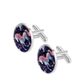 thumbnail image 2 of Unicorn Elegant Cufflinks Set for Men, Stainless Steel, for Formal Attire, Weddings and Business Meetings, 2 of 6