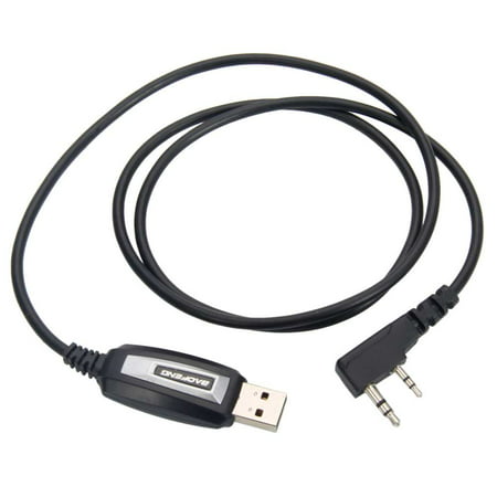 Zimtown For Baofeng UV-5R BF-888S Radios USB 2 Pins Programing Cable Program Software