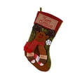 thumbnail image 2 of Fiudx Bolsa de Regalo para Calcetines Navideños, Estilo Vintage, Decoración Festiva, Tela Suave, Adorno para Chimenea y Árbol, Alegría Navideña, Calcetín Individual, 2 of 2