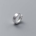 thumbnail image 3 of Small Thick Huggie Hoop Earrings For Men Women Simple Silver Hoops 925 Sterling Silver Earrings Jewelry Gift for her, 3 of 5