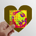 thumbnail image 1 of Strabismus Countenance Splendid Lady Heart Vinyl Sticker Bicycle Bottle Decal, 1 of 3