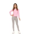 thumbnail image 3 of Pink Angel 2-Pack Girls Leggings: Cotton Spandex Stretch Pants for Kids – School, Dance, Yoga, and Ballet, 3 of 11
