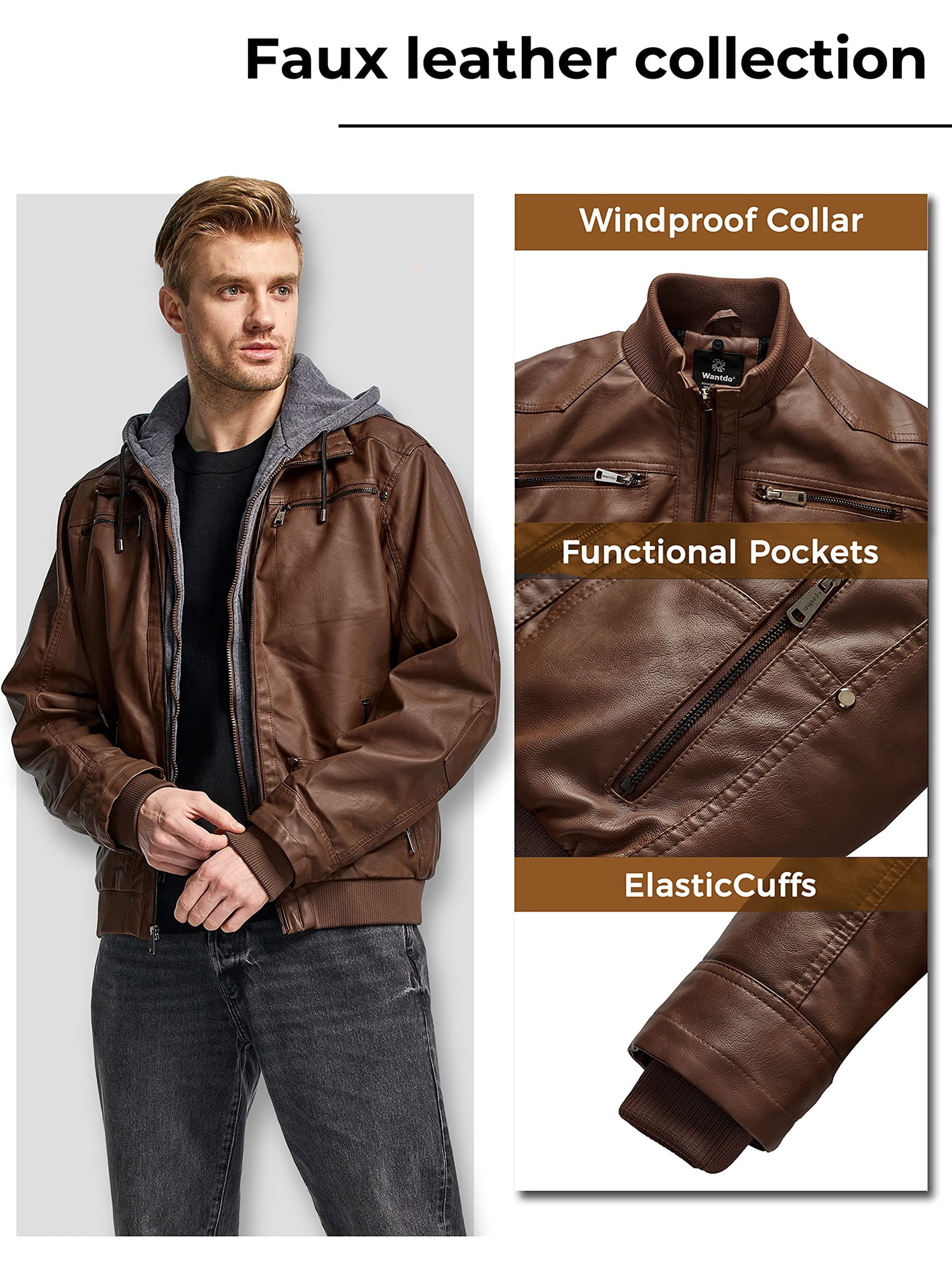 wantdo leather jacket