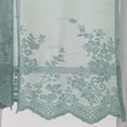 thumbnail image 3 of 2Pcs Lace Sheer Kitchen Valance Curtains for Windows, Vintage Sheer Cafe Curtains Short Lace Floral Embroidered Window Valance for Living/Dining Room Bathroom Closet, 3 of 5
