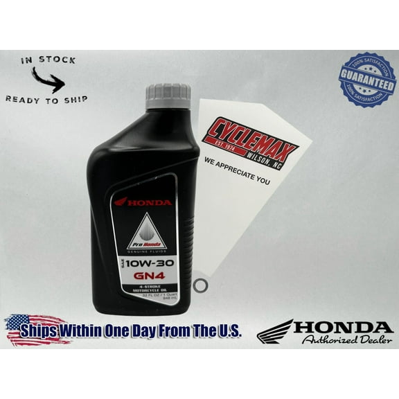 Cyclemax Standard GN4 10W-30 Oil Change Kit fits 2004-2024 Honda CRF50F
