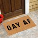 thumbnail image 5 of Felpudo de entrada MONEPIRED, divertido felpudo con diseño de orgullo gay, antideslizante, divertido, de bienvenida, impermeable, 40,6 x 60,9 cm, 5 of 7