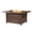 Brown, variant on Aluminum 48-in Rectangular Propane Fire Table, Beads, Covers and Lid