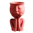 thumbnail image 2 of Escultura abstracta de retrato en maceta, retrato de personaje, arreglo floral, regalo Un rojo, 2 of 9