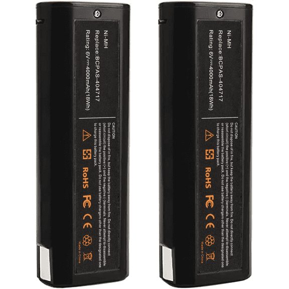 2Pack 6V 4000mAh FOR Paslode 404717 Battery compatible with Paslode 900600 901000 902000 B20720 CF-325 Ni-MH