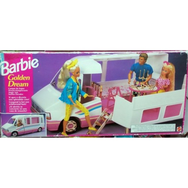 barbie golden dream motorhome