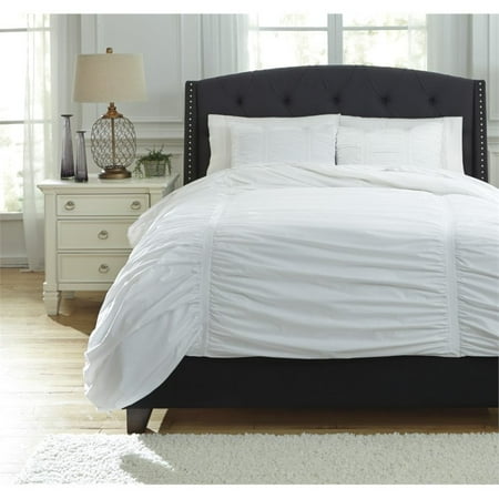 Ashley Tufton King Duvet Cover Set In White Walmart Com