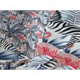 thumbnail image 4 of Ambesonne Watercolor Quilted Bedspread Set 3 Pcs, Flamingo with Zebra, King Size, Blue Black Coral, 4 of 5