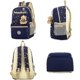 thumbnail image 4 of Mochila escolar para niñas de 3 piezas para escuela primaria, mochila/bolso de hombro/bolso (azul) (hy), 4 of 5